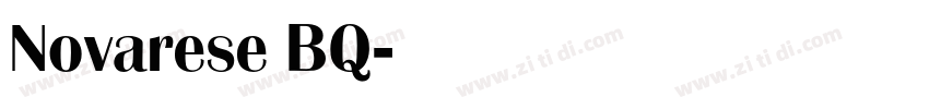 Novarese BQ字体转换